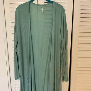 Long cotton cardigan